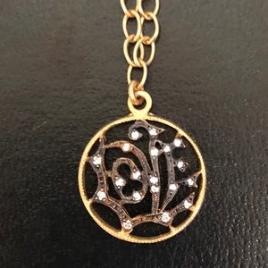 🎁Cathy Waterman platinum & diamond LOVE pendant🎁